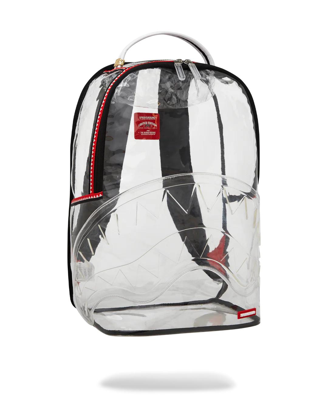 Sprayground 100% CLEAR BACKPACK SHARK