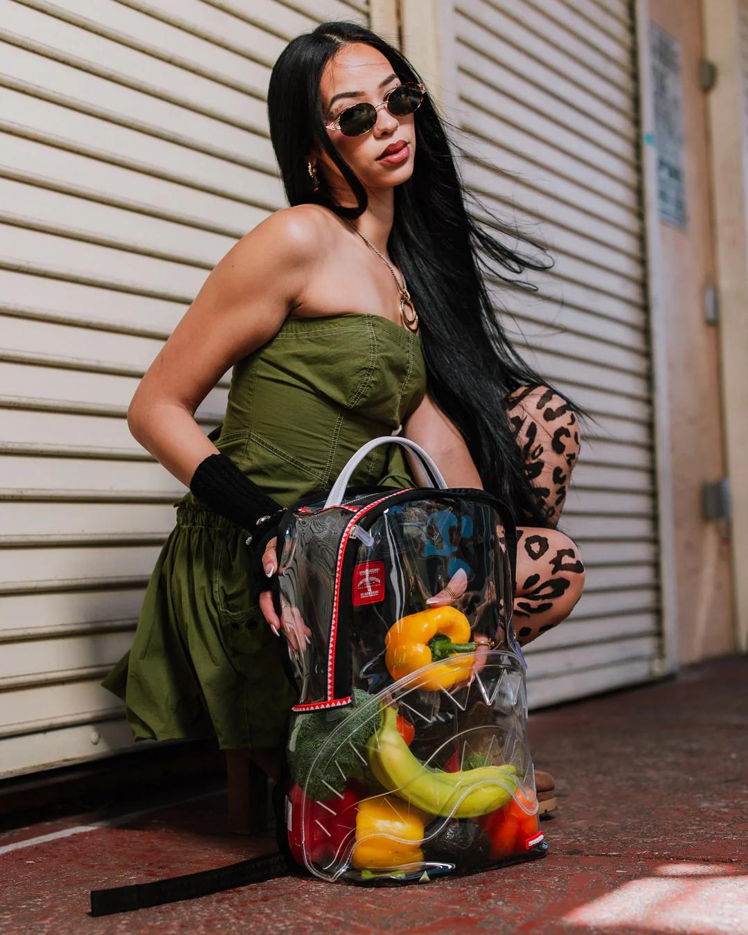 Sprayground 100% CLEAR BACKPACK SHARK