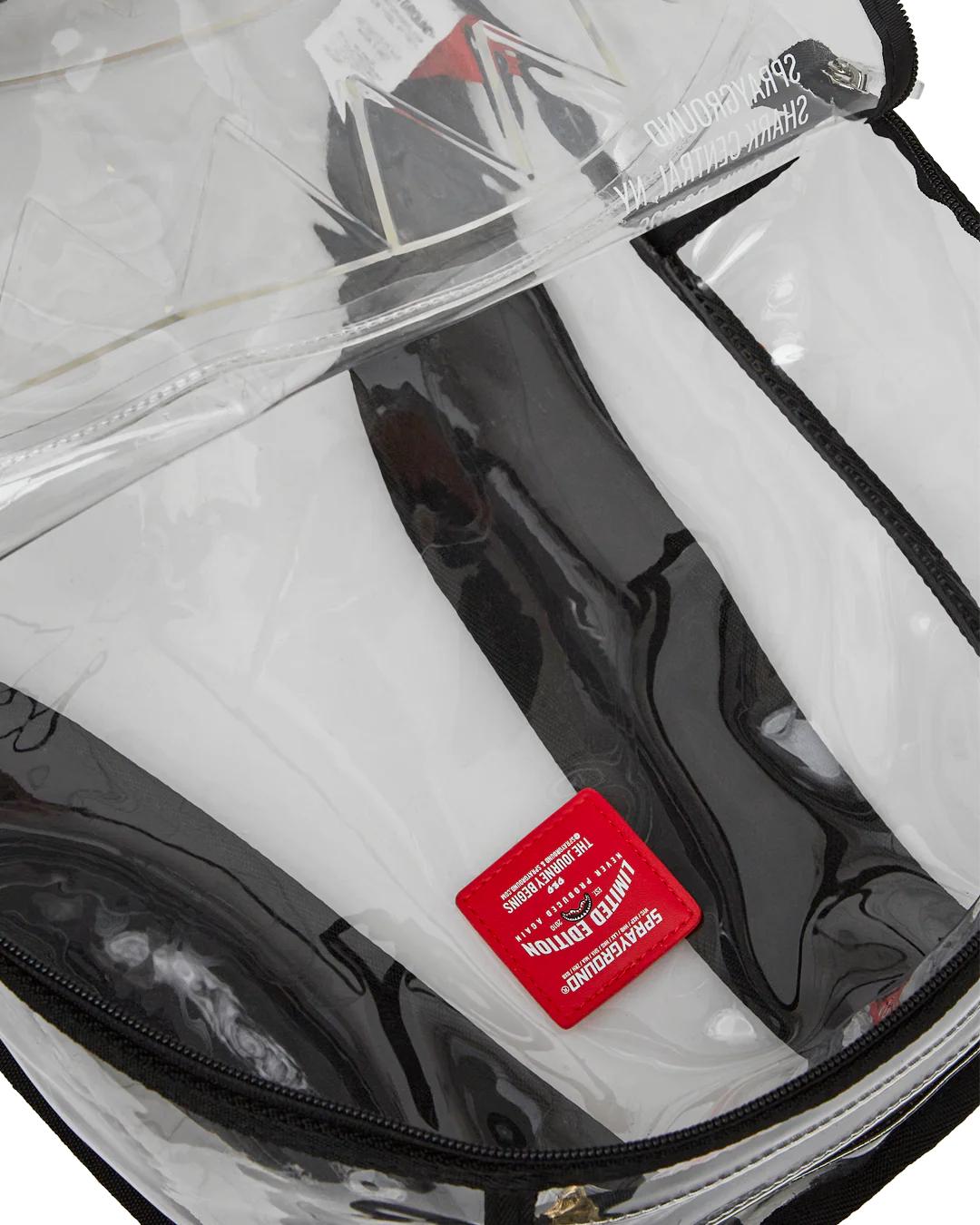 Sprayground 100% CLEAR BACKPACK - SHARK CENTRAL