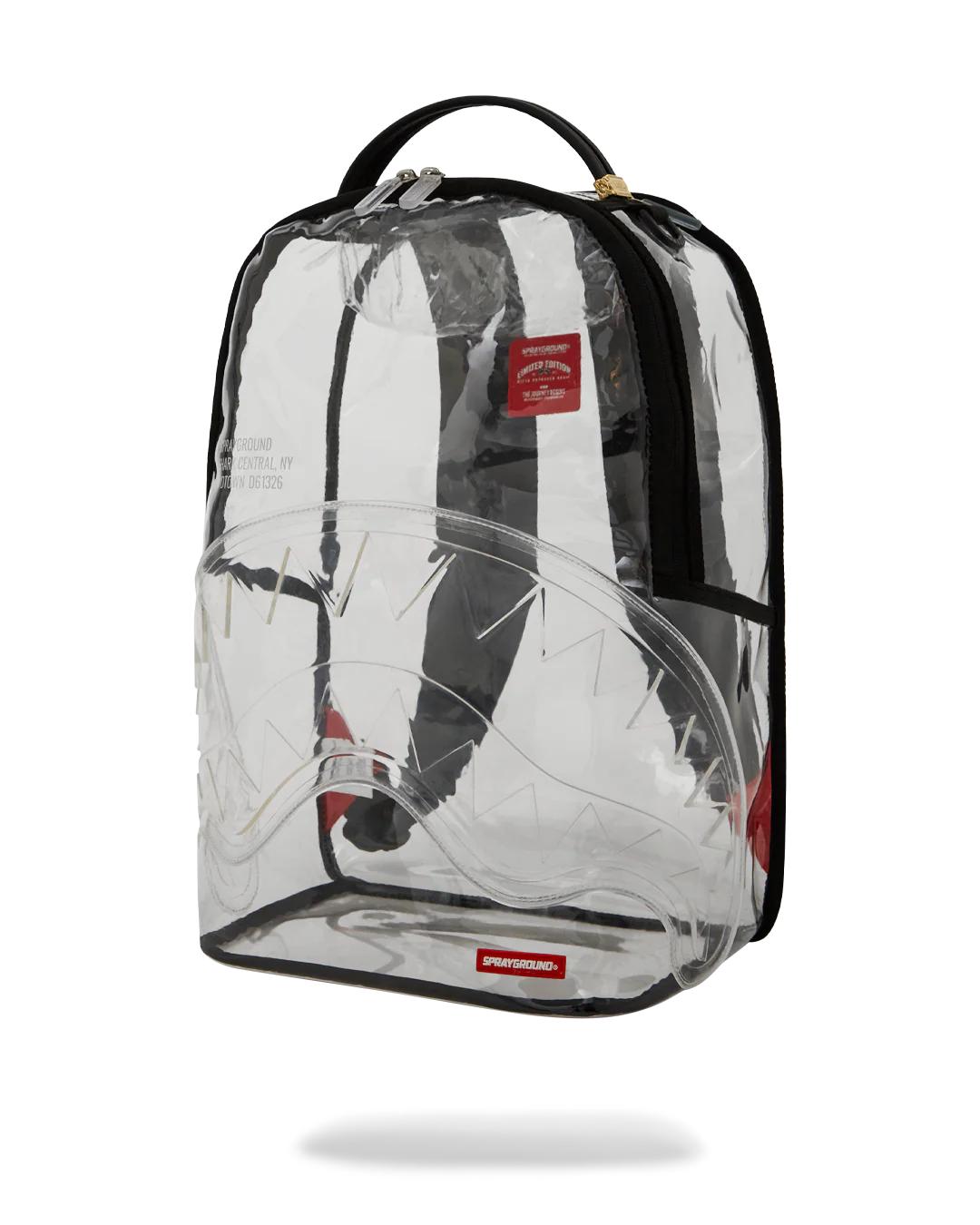 Sprayground 100% CLEAR BACKPACK - SHARK CENTRAL