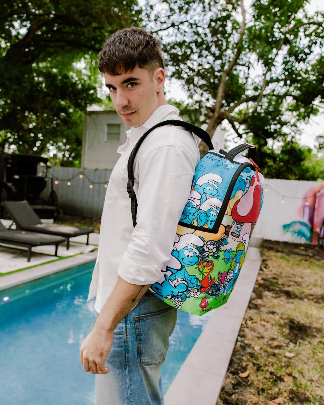 Sprayground SMURFS IN THE GARDEN BACKPACK