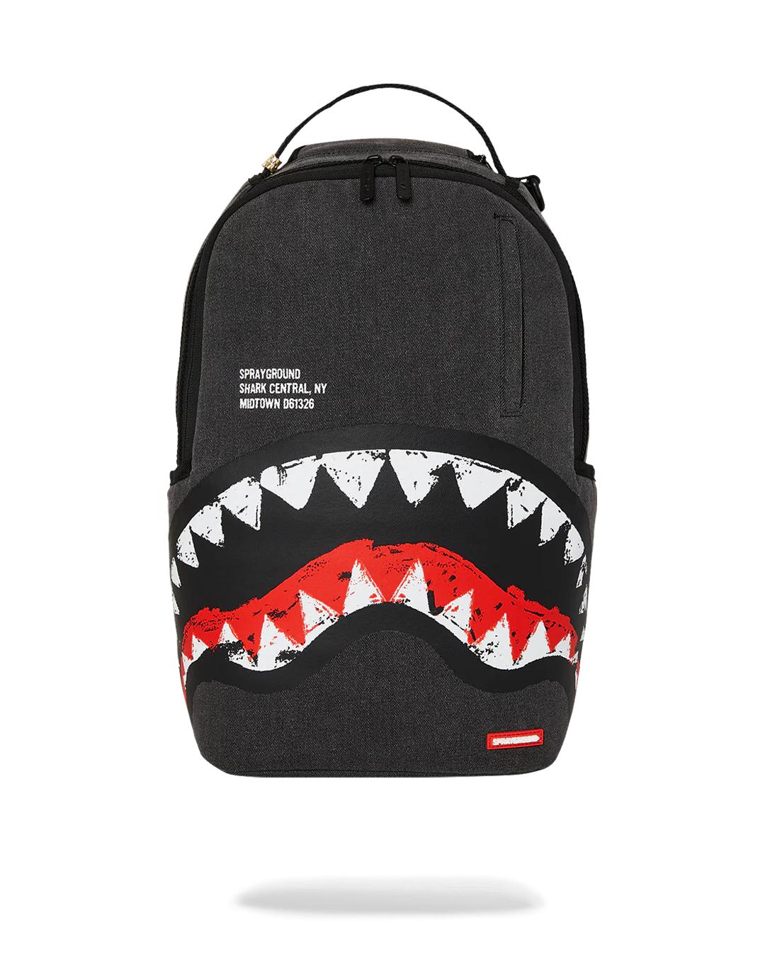 Sprayground SHARK CENTRAL DENIM VENOM BACKPACK