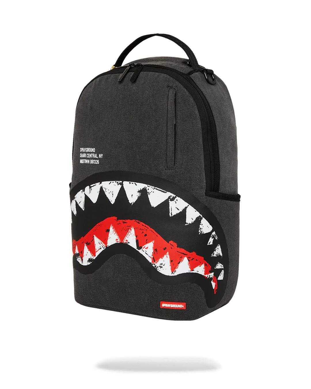 Sprayground SHARK CENTRAL DENIM VENOM BACKPACK