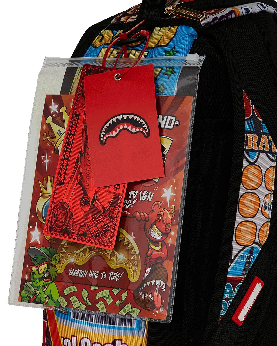 Sprayground BIG MONEY BIG MONEY BACKPACK (COMES WITH SCRATCH OFF PLAYING CARD)