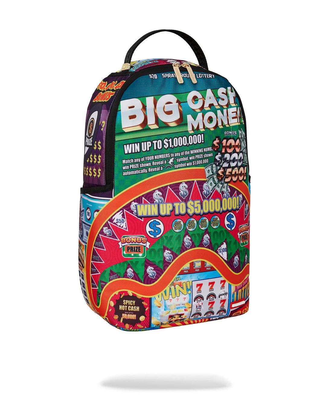 Sprayground BIG MONEY BIG MONEY BACKPACK (COMES WITH SCRATCH OFF PLAYING CARD)