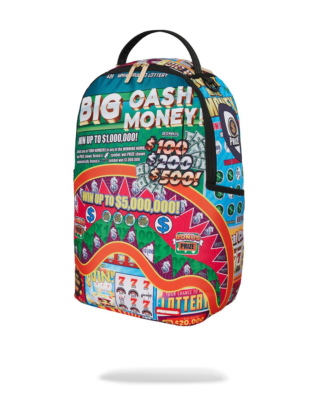 Sprayground BIG MONEY BIG MONEY BACKPACK (COMES WITH SCRATCH OFF PLAYING CARD)
