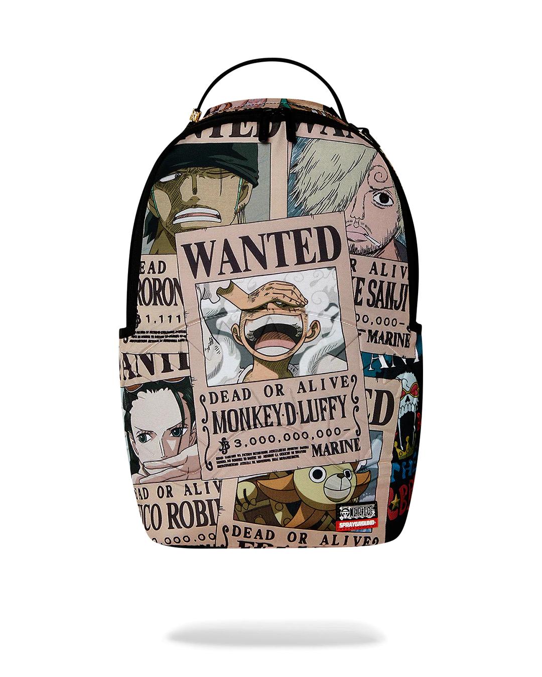 Sprayground ONE PIECE WANTED SHARK POSTERS BACKPACK