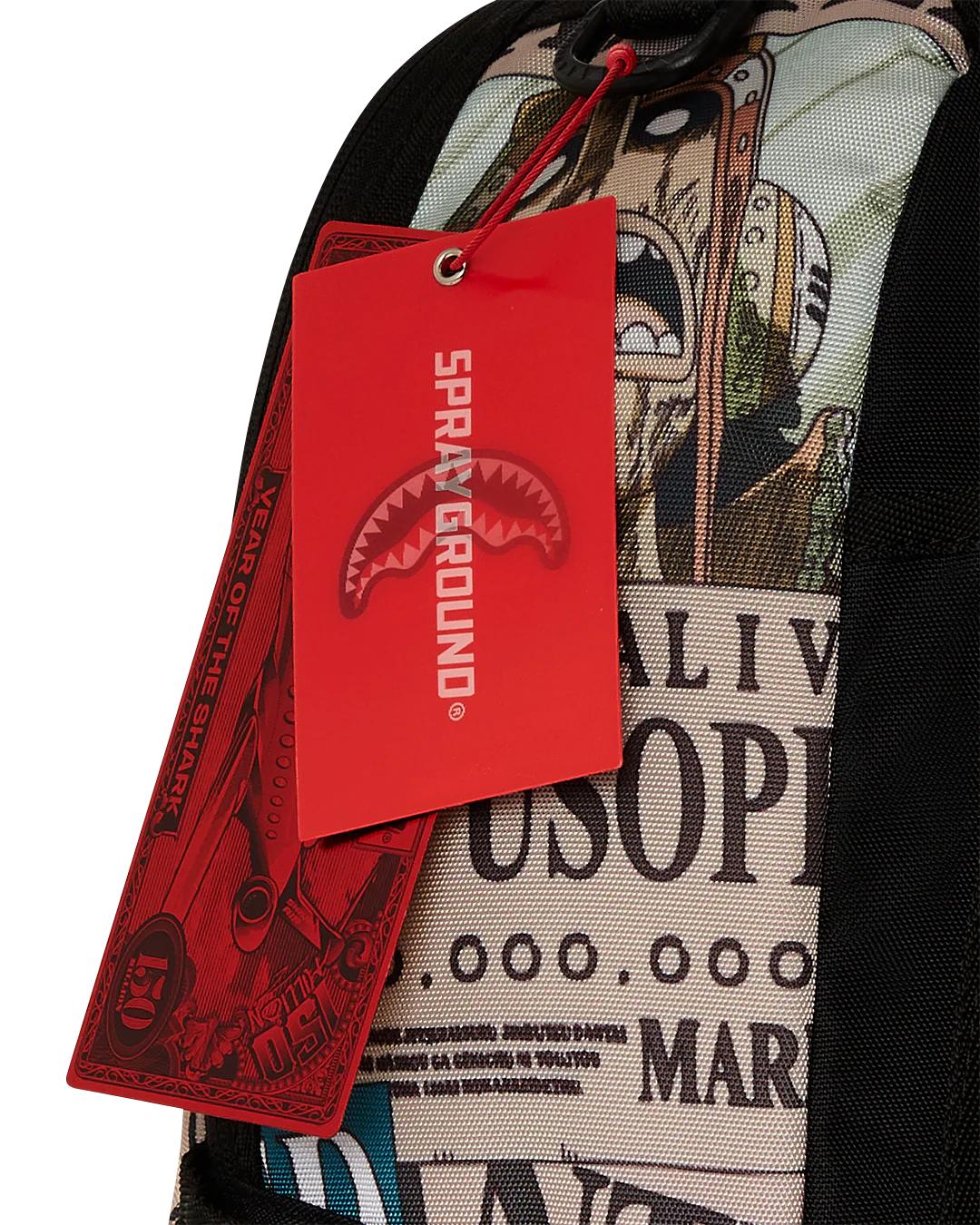 Sprayground ONE PIECE WANTED SHARK POSTERS BACKPACK