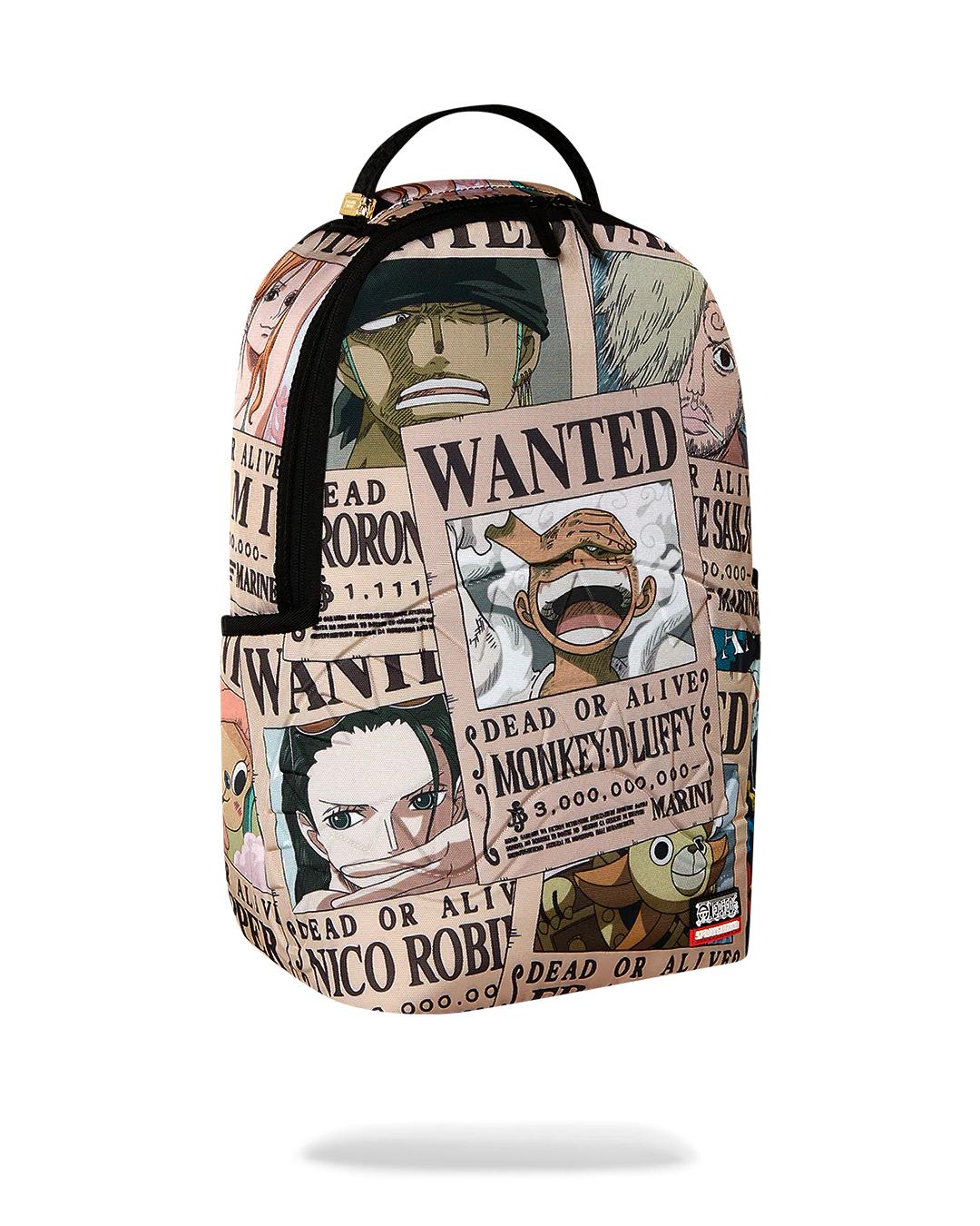 Sprayground ONE PIECE WANTED SHARK POSTERS BACKPACK