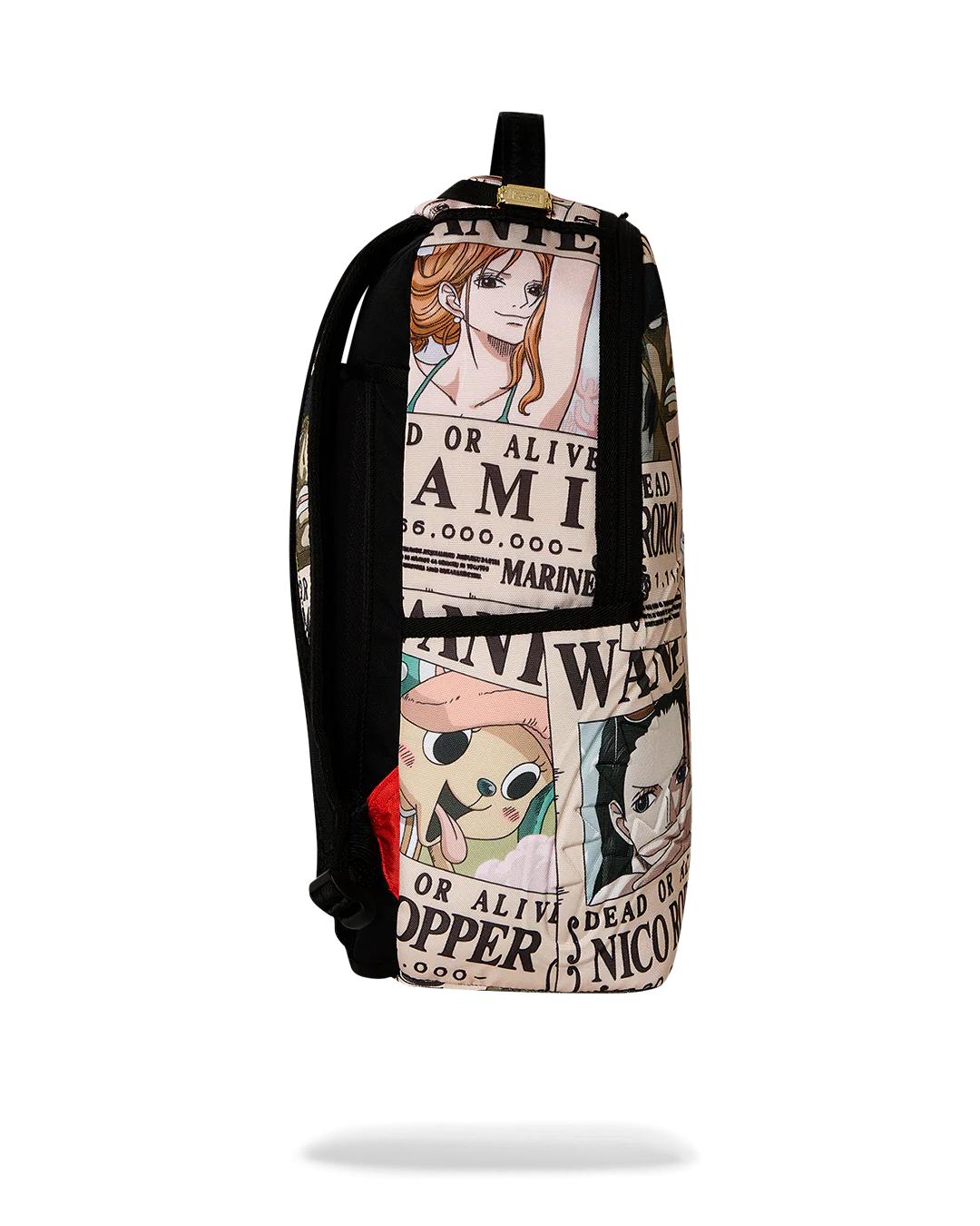 Sprayground ONE PIECE WANTED SHARK POSTERS BACKPACK