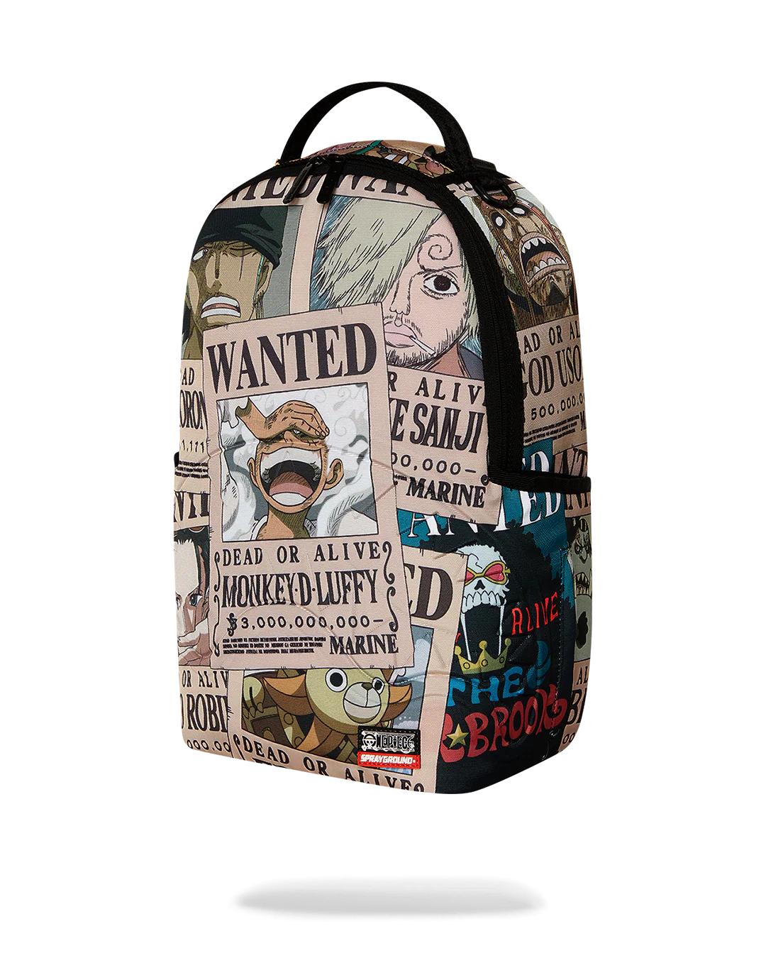 Sprayground ONE PIECE WANTED SHARK POSTERS BACKPACK