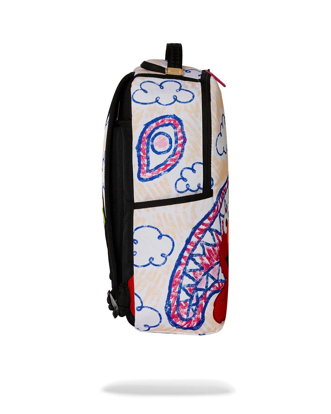 Sprayground ELMO'S WORLD SHARK SKETCH BACKPACK