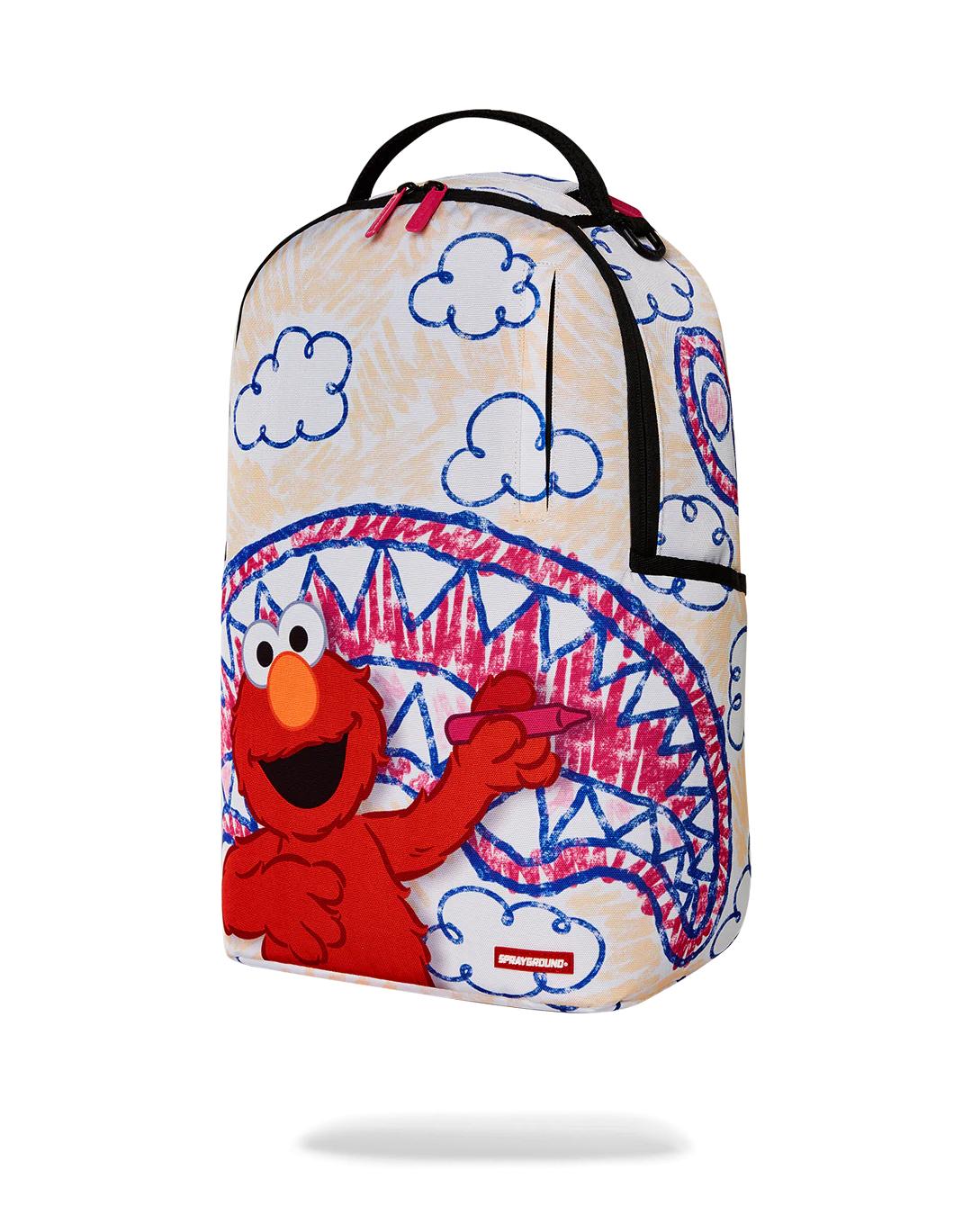 Sprayground ELMO'S WORLD SHARK SKETCH BACKPACK