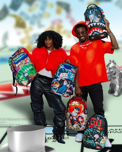 Sprayground MONOPOLY GRAFFITI GOLD RUSH DLXR BACKPACK