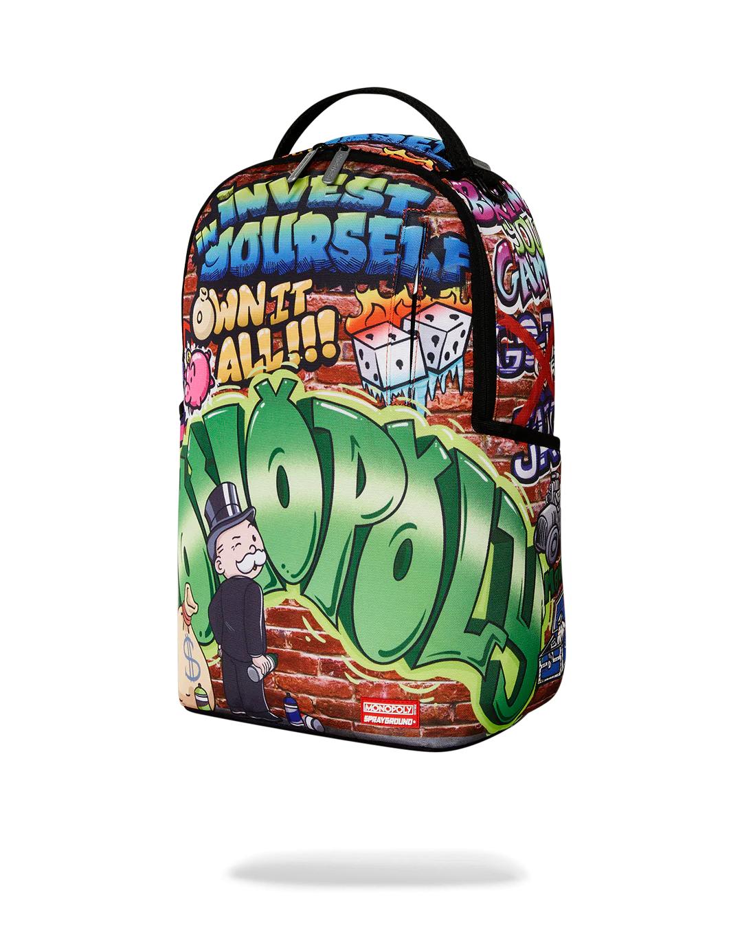 Sprayground MONOPOLY GRAFFITI GOLD RUSH DLXR BACKPACK