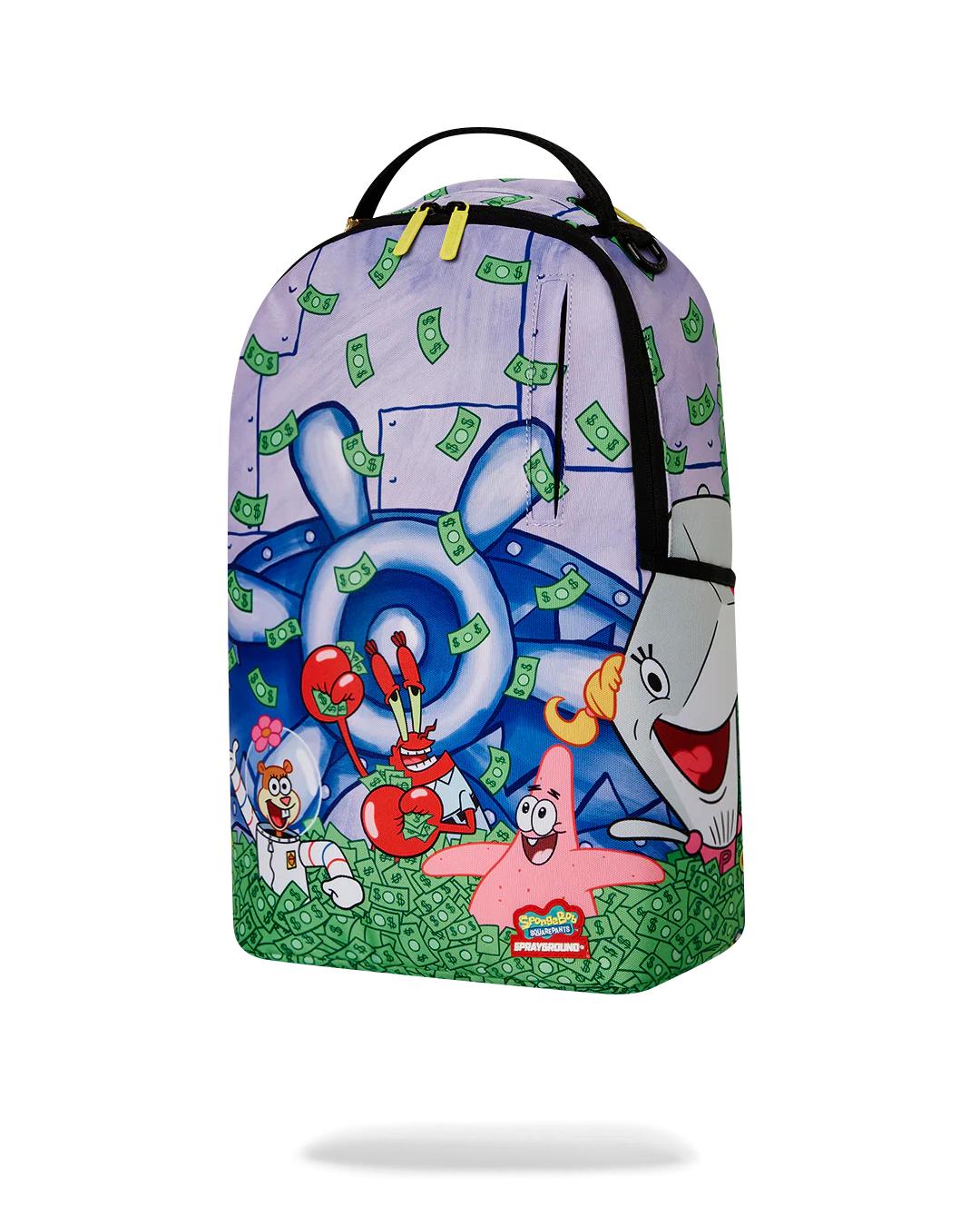 Sprayground SPONGEBOB CREW MONEY BATH DLXR BACKPACK