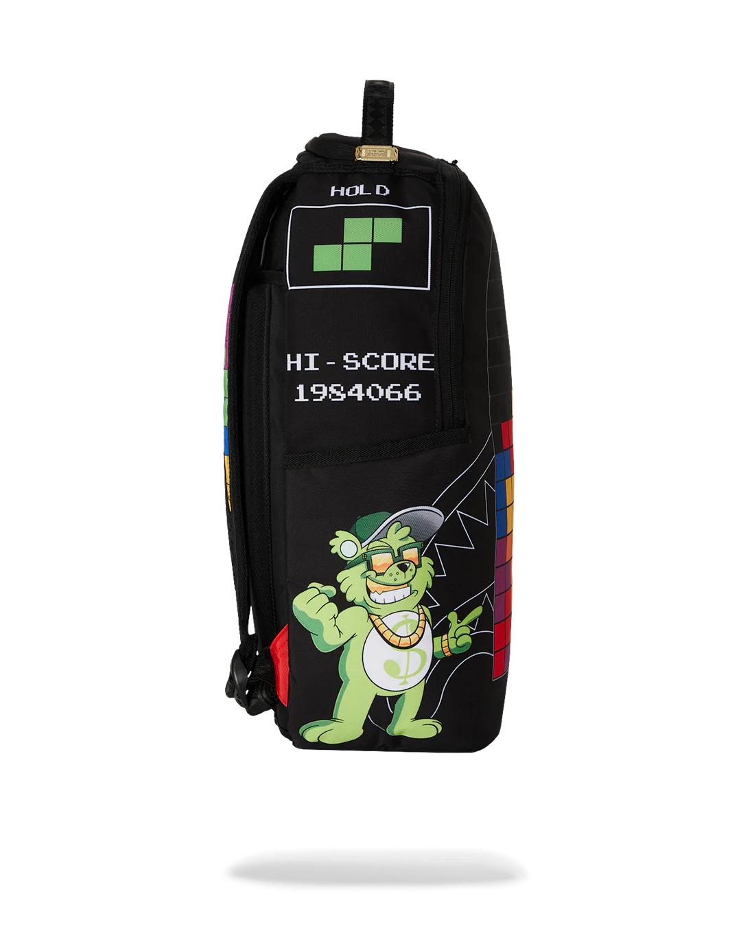 Sprayground TETRIS WITH DIABLO AND MONEY BEAR BACKPACK