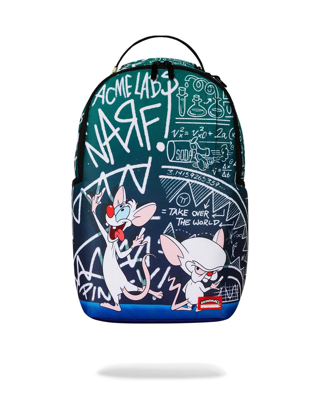 Sprayground PINKY AND THE BRAIN TAKIN OVER THE WORLD DLXR BACKPACK