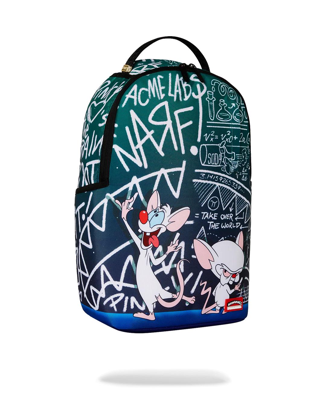 Sprayground PINKY AND THE BRAIN TAKIN OVER THE WORLD DLXR BACKPACK
