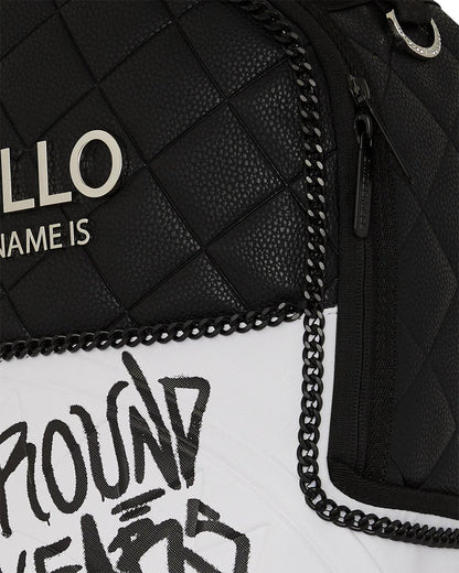Sprayground HELLO MY NAME IS 15 YEARS QUILTED BACKPACK (SUPER RARE)