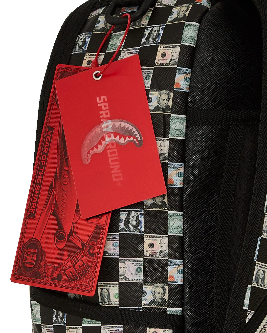 Sprayground CHECKS CASHED DLX BACKPACK