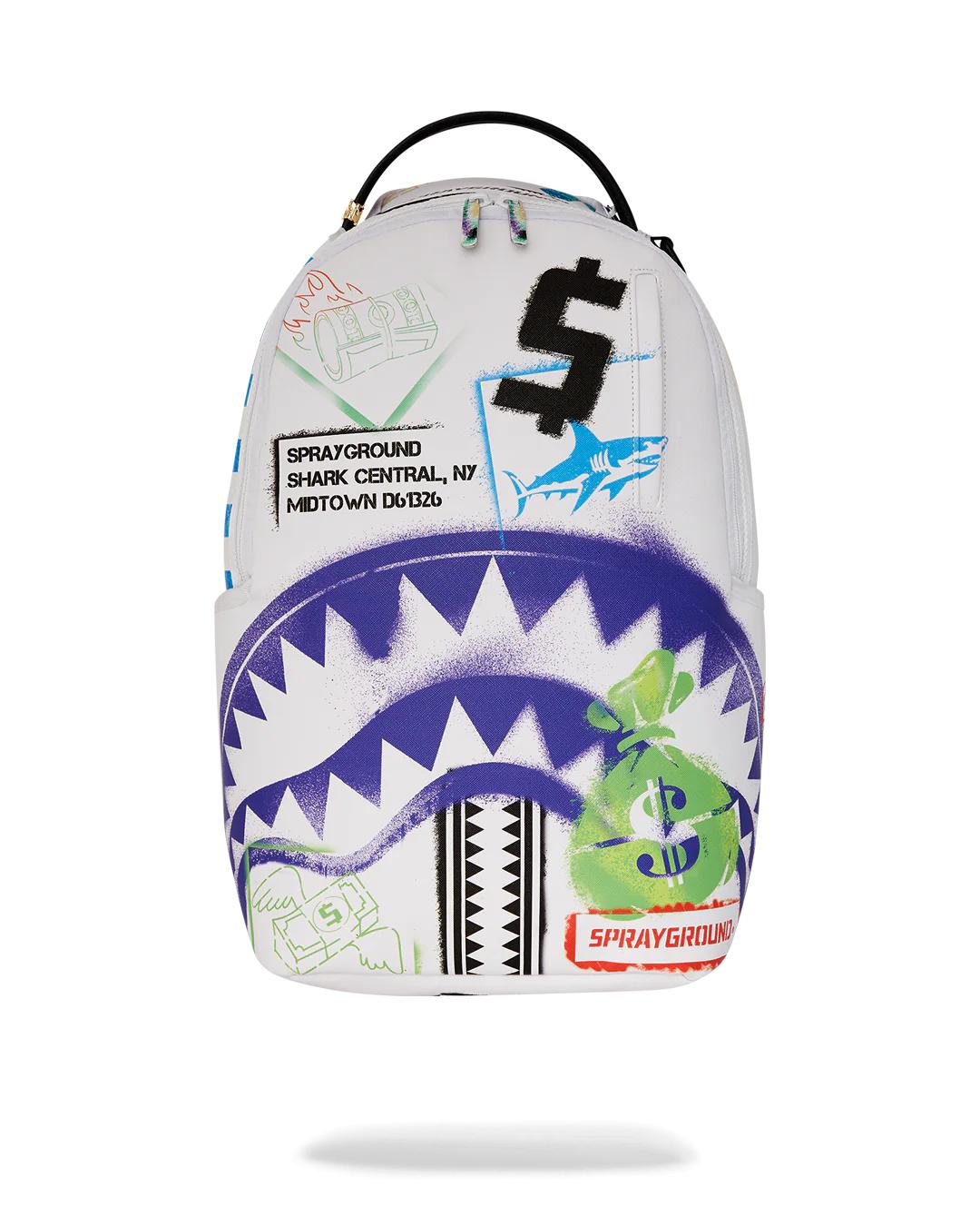 Sprayground SHARK CENTRAL CUT OUT FOR GREATNESS DLXSV BACKPACK