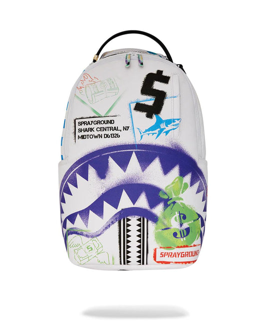 Sprayground SHARK CENTRAL CUT OUT FOR GREATNESS DLXSV BACKPACK