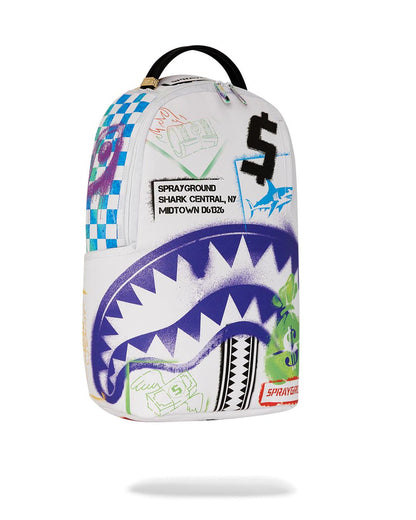 Sprayground SHARK CENTRAL CUT OUT FOR GREATNESS DLXSV BACKPACK