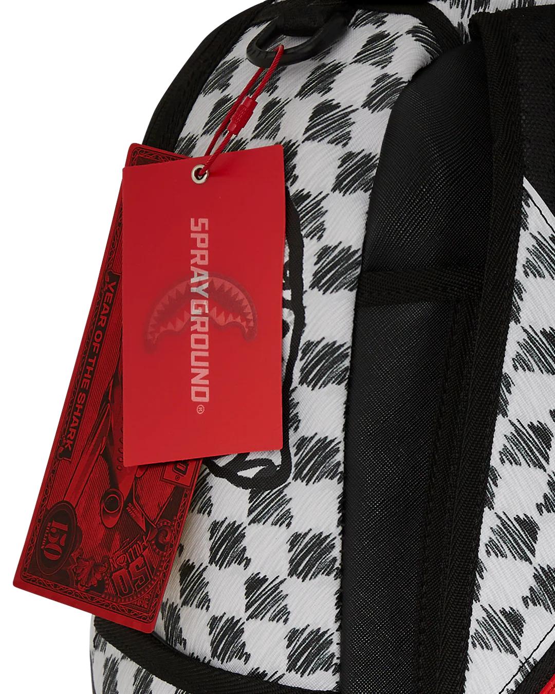 Sprayground SCRIBBLE DRIBBLE CHECK BACKPACK