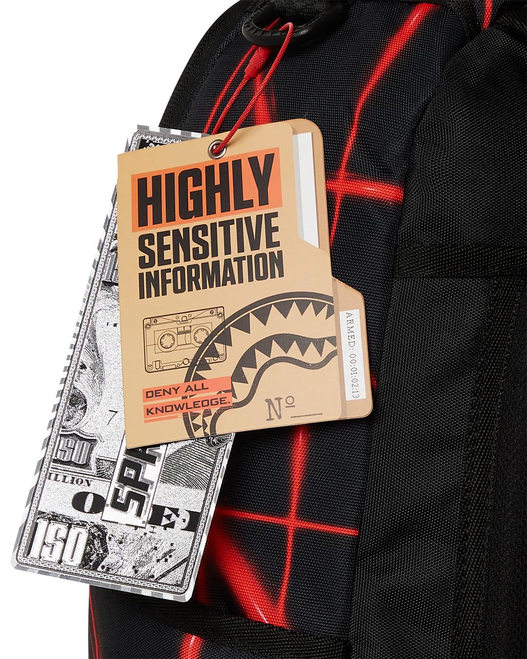 Sprayground MISSION IMPOSSIBLE HEIST LASER SHARK BACKPACK