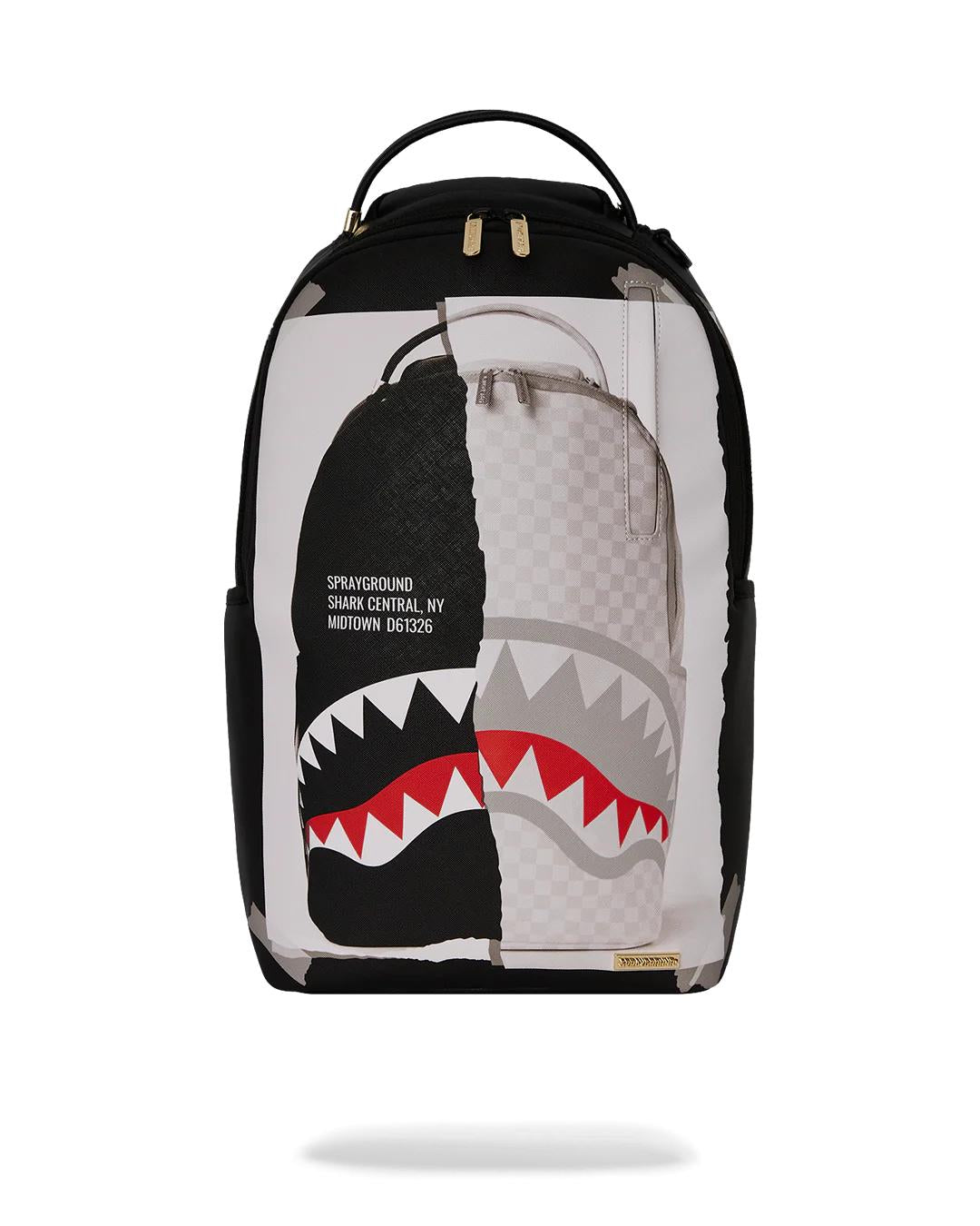 Sprayground BAG ON BAG OPTICAL ILLUSION SHARKS IN PARIS BACKPACK