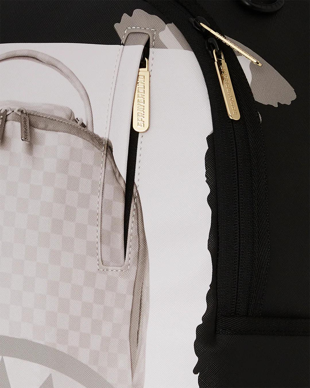 Sprayground BAG ON BAG OPTICAL ILLUSION SHARKS IN PARIS BACKPACK