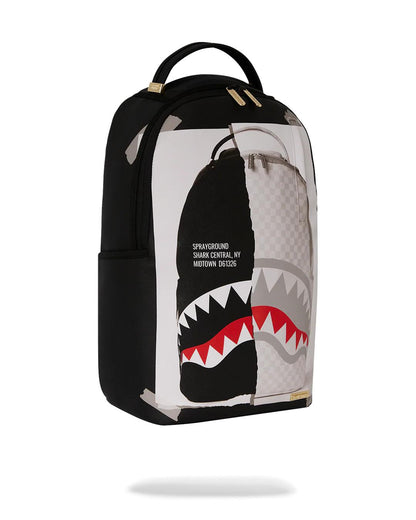 Sprayground BAG ON BAG OPTICAL ILLUSION SHARKS IN PARIS BACKPACK