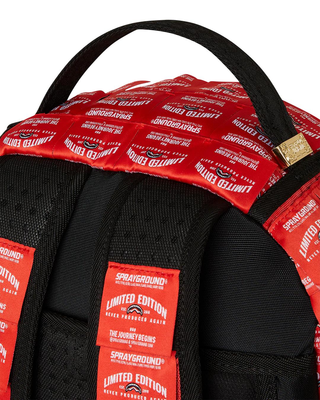Sprayground MADE OF WOVEN LABELS SHARK BACKPACK
