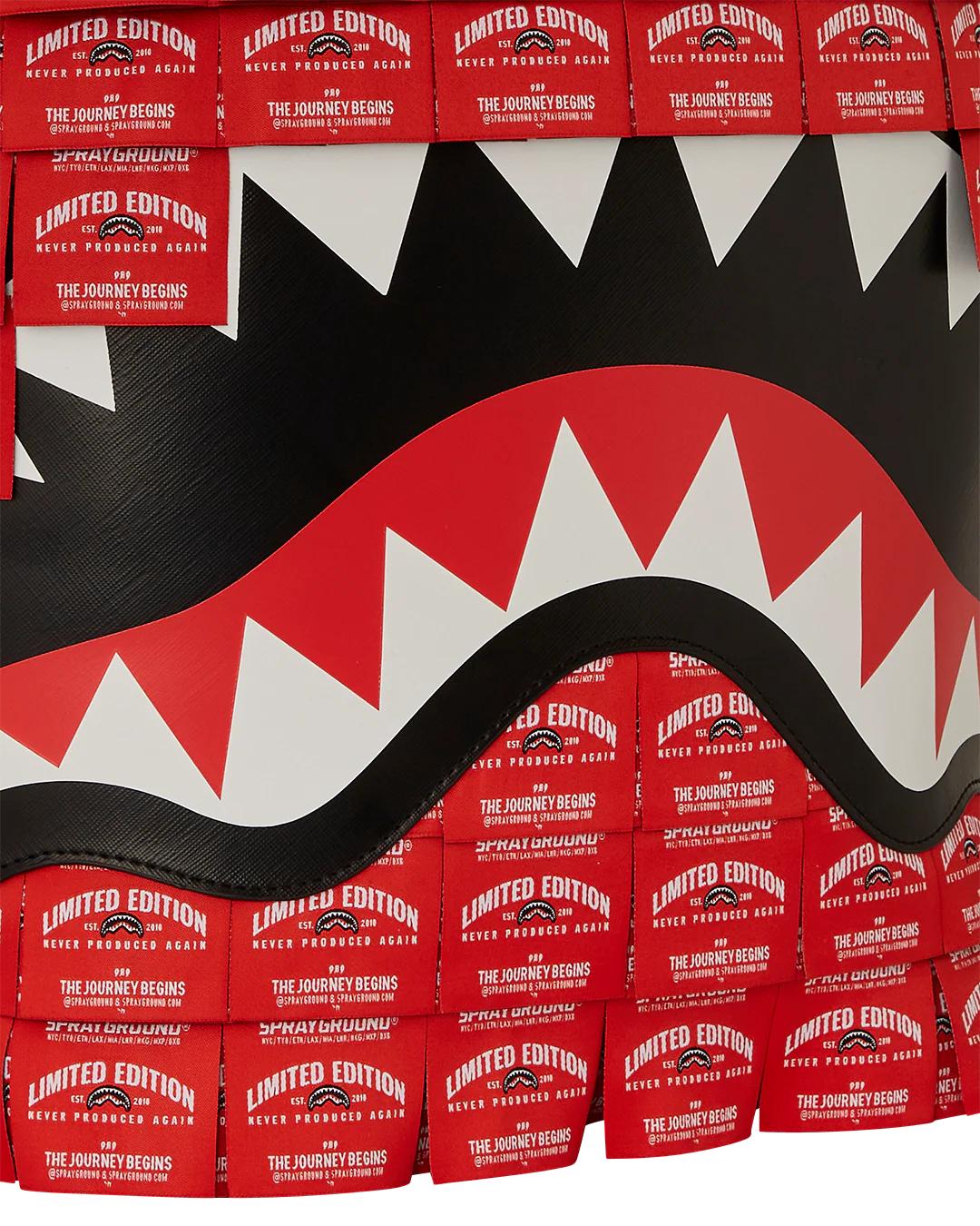 Sprayground MADE OF WOVEN LABELS SHARK BACKPACK