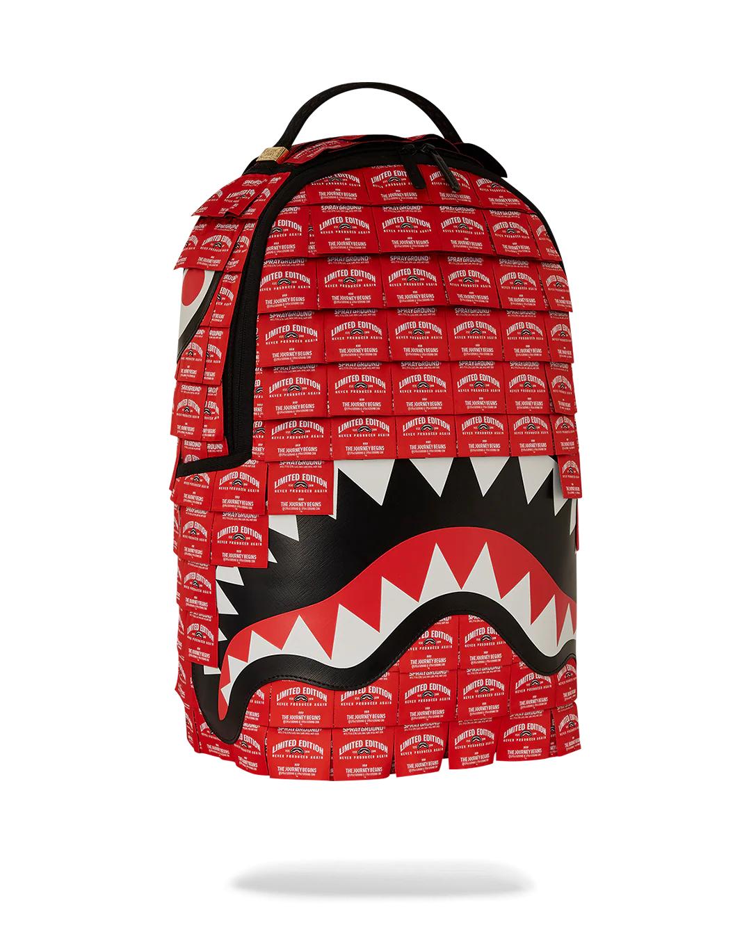 Sprayground MADE OF WOVEN LABELS SHARK BACKPACK
