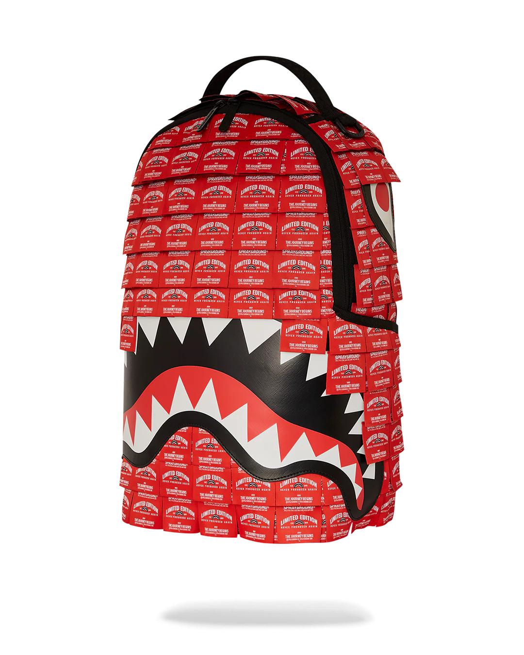 Sprayground MADE OF WOVEN LABELS SHARK BACKPACK
