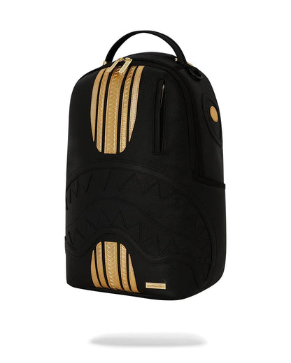 Sprayground GOLD AND BLACK RACING STRIPES BACKPACK