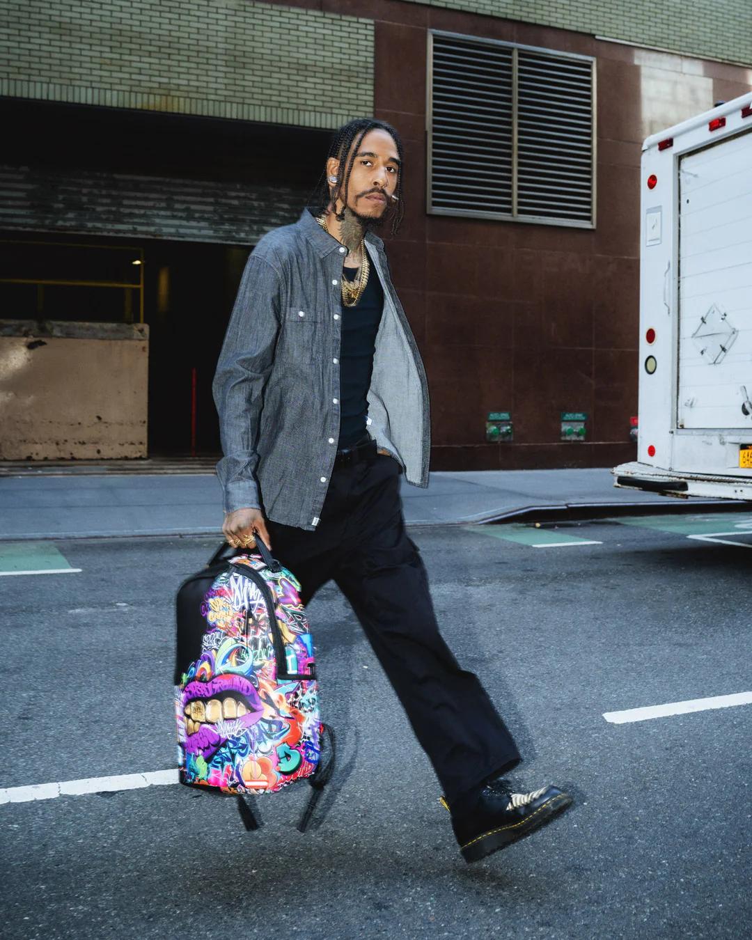 Sprayground HALF GRAF LIPS DLXSV BACKPACK