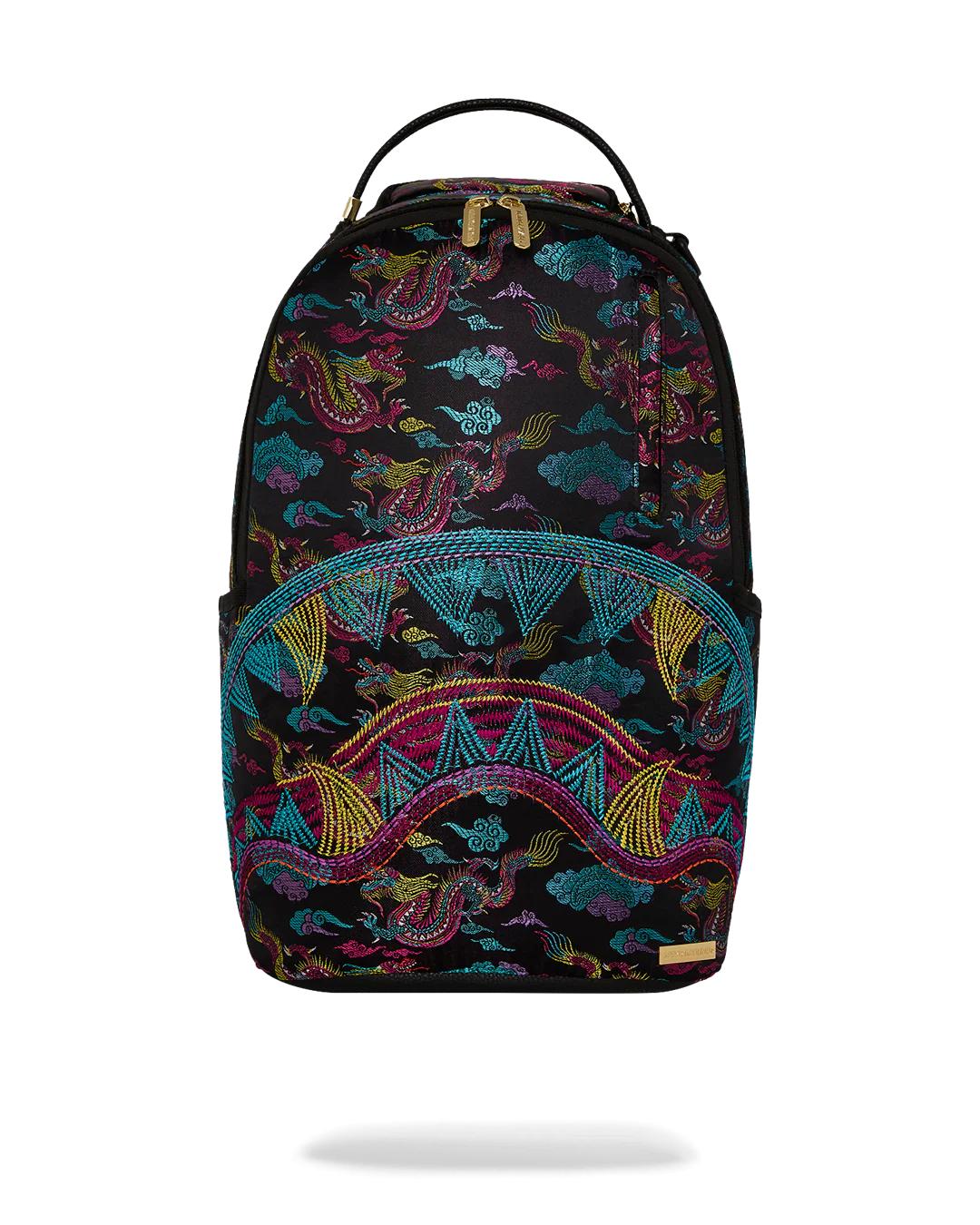 Sprayground EMBROIDERED DRAGONS DLX BACKPACK