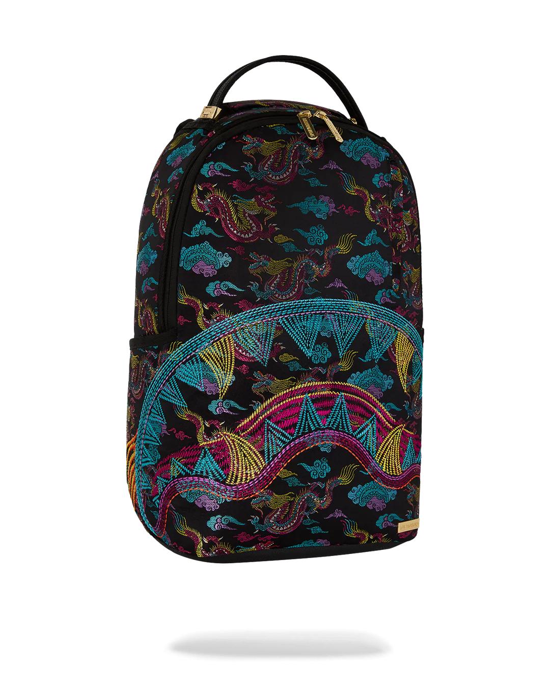 Sprayground EMBROIDERED DRAGONS DLX BACKPACK