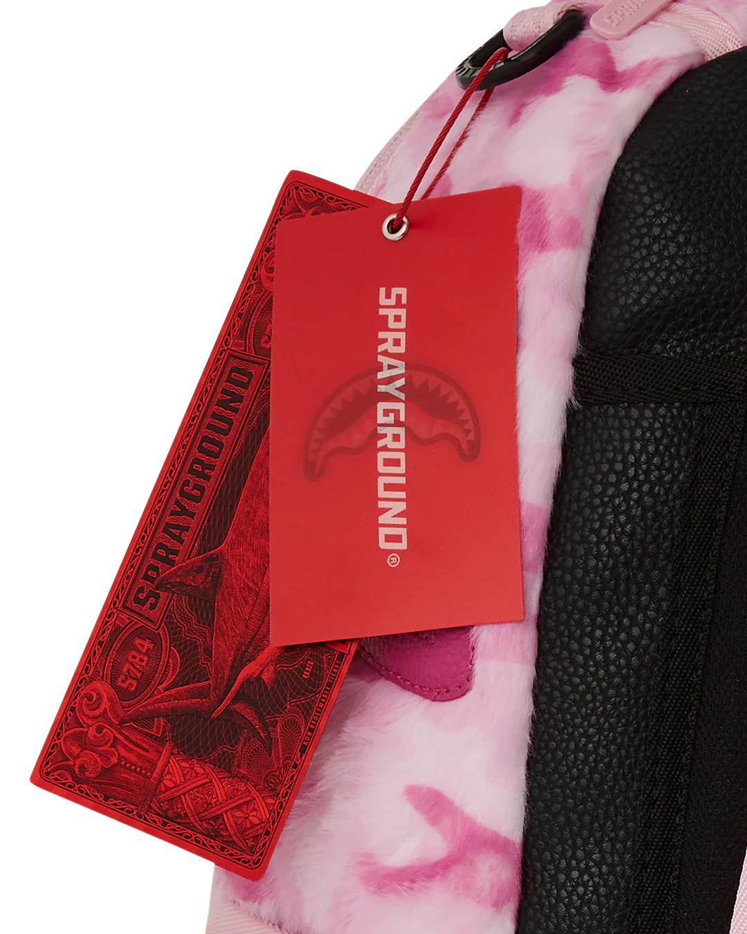 Sprayground FURRROCIOUS IN PINK DLXSF BACKPACK