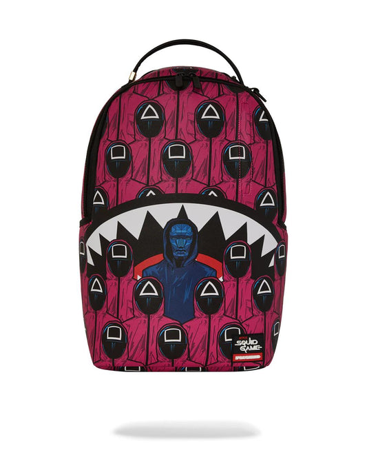 Sprayground SQUID GAME COLLAB FRONT MAN & PINK GUARD SHARKS BACKPACK