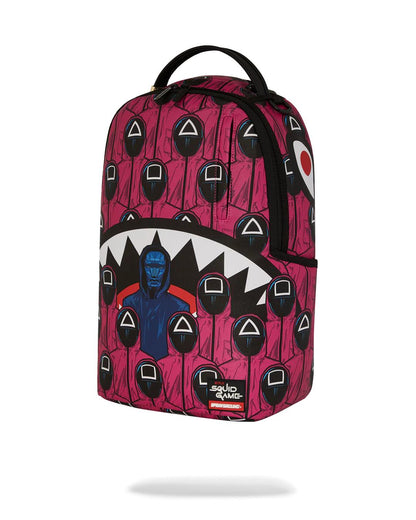 Sprayground SQUID GAME COLLAB FRONT MAN & PINK GUARD SHARKS BACKPACK