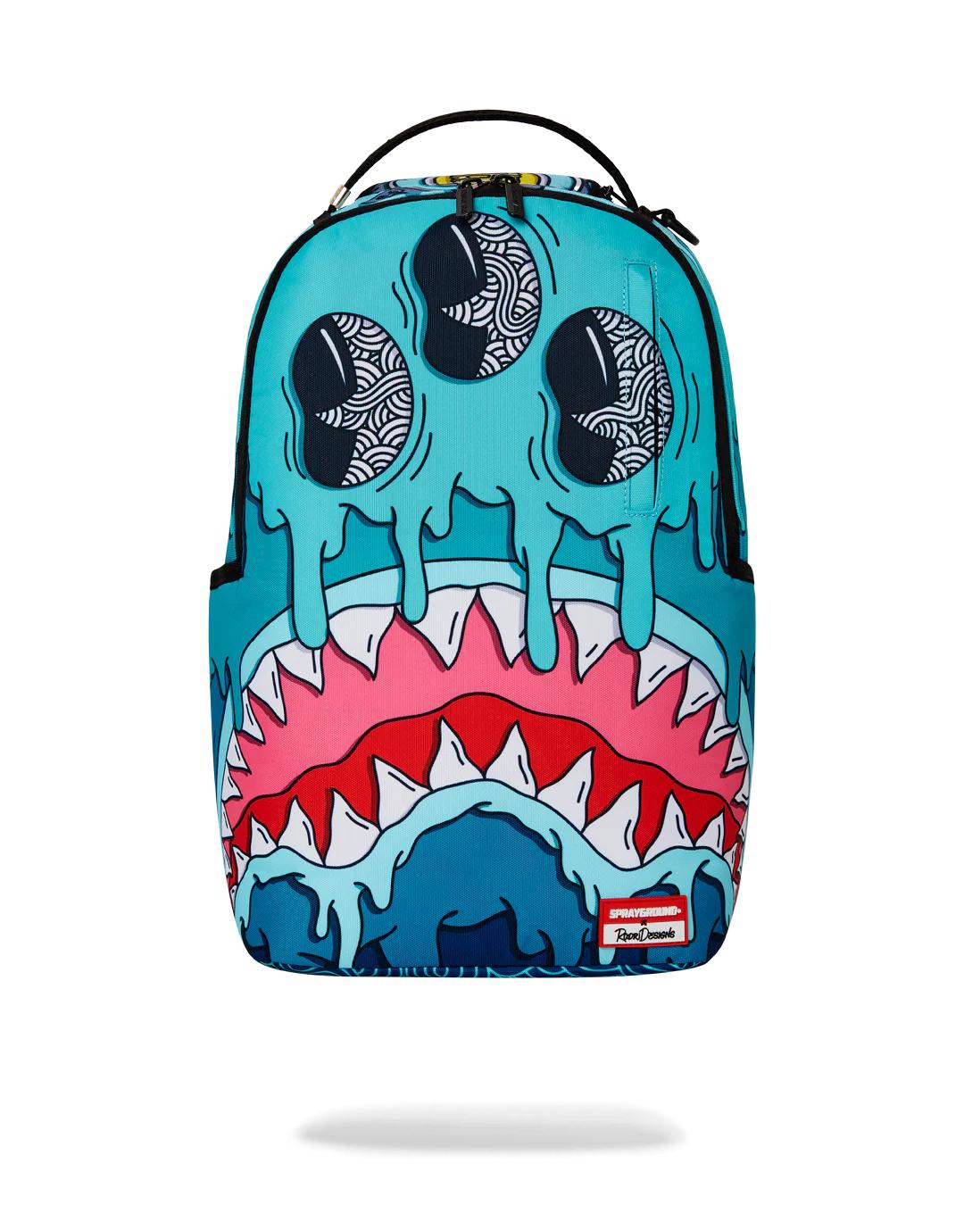 Sprayground JORGE RODRIGUEZ THE ARTIST COLLAB DRIPS SHARKS BACKPACK