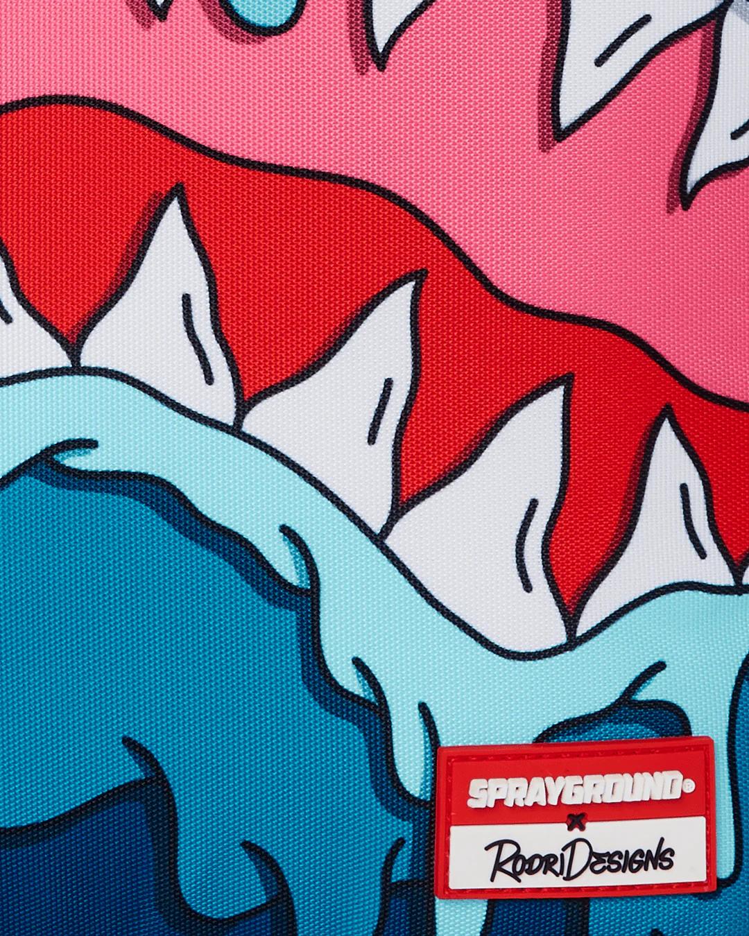 Sprayground JORGE RODRIGUEZ THE ARTIST COLLAB DRIPS SHARKS BACKPACK