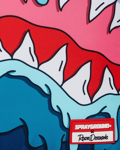 Sprayground JORGE RODRIGUEZ THE ARTIST COLLAB DRIPS SHARKS BACKPACK