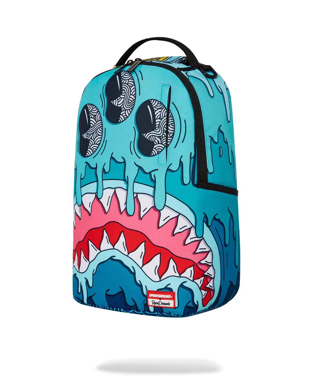 Sprayground JORGE RODRIGUEZ THE ARTIST COLLAB DRIPS SHARKS BACKPACK
