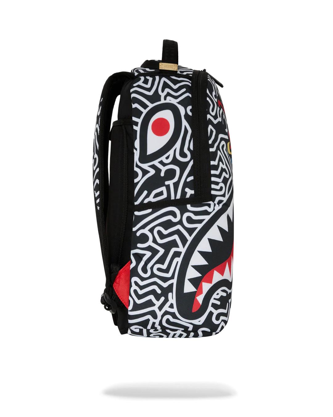 Sprayground KEITH HARING SKATER SHARK DLXSR BACKPACK