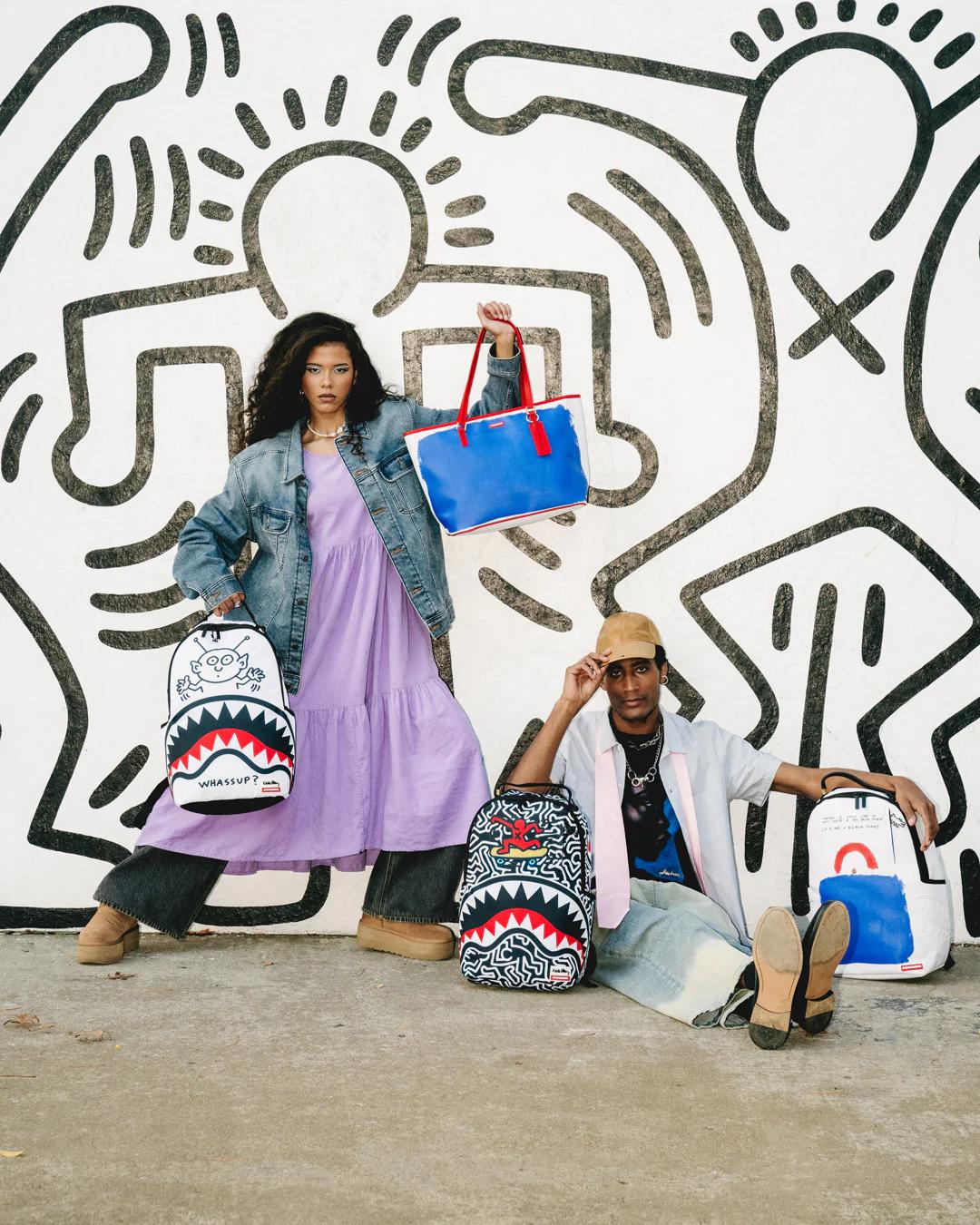 Sprayground KEITH HARING SKATER SHARK DLXSR BACKPACK
